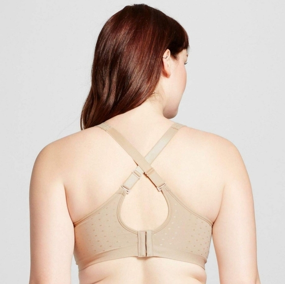 Nwt Bali Comfort Revolution Full-Coverage Wireless Polka Dot Bra 42C Plus Size - Picture 3 of 7